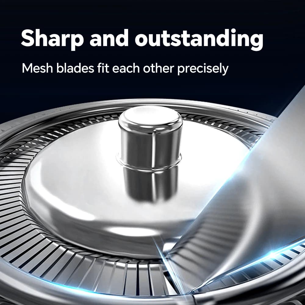 Men's electric shaver with 5 floating heads, cordless rechargeable shaver, used for shaving heads