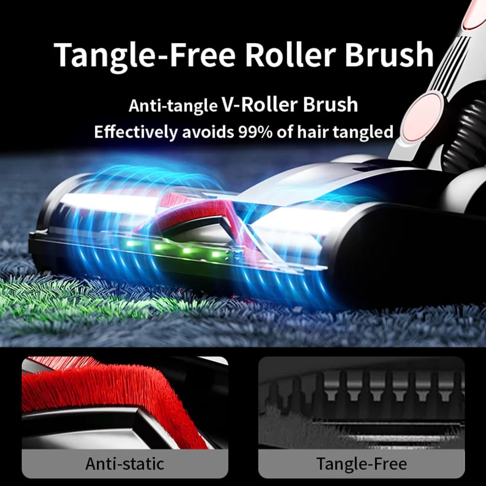 COTIAR V22 650W Cordless Vacuum Cleaner 55kPa Suction Power Brushless Vacuum 1.2L Capacity LED Display for Floor Carpet Pet Hair