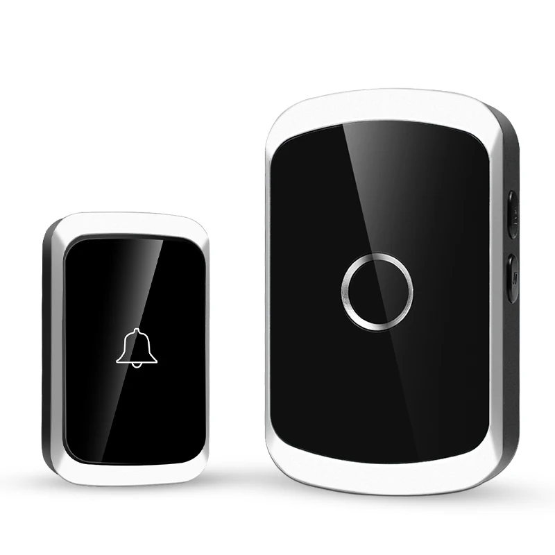 Smart Wireless Doorbell Door Chime Kit No Socket Required 300M/984 FT Remote 38 Songs Melodies Sound Home Door Bell Battery Type