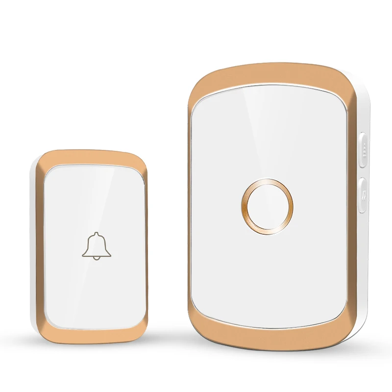 Smart Wireless Doorbell Door Chime Kit No Socket Required 300M/984 FT Remote 38 Songs Melodies Sound Home Door Bell Battery Type