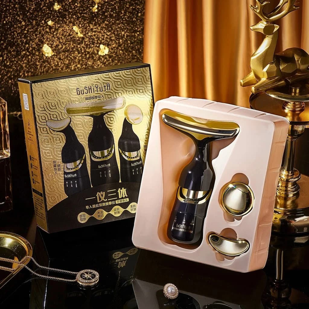 Microcurrent Facial Massager – Lift &amp; Firm Skin, Reduce Wrinkles Face, Neck &amp; Eye Rejuvenation